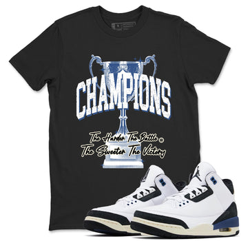 3s For The Love to match jordans Champions Trophy sneaker match tees A Ma Maniere For The Love match shoes to clothes SNRT Sneaker Tees unisex cotton Black 1 shirts