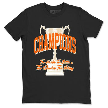 Champions Trophy sneaker match t-shirt styled to complete your fit with the Air Jordan 3 Starfish sneakers, shown in Black 2.