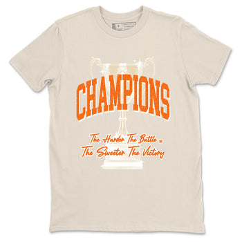 Champions Trophy sneaker match t-shirt styled to complete your fit with the Air Jordan 3 Starfish sneakers, shown in Natural 2.