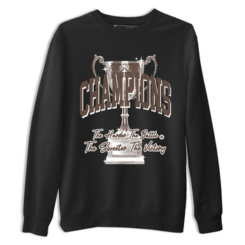 Sneaker match tees – Sneaker Tees To Match Air Jordan 4 Cave Stone Shoes – Champions Trophy Tee Black 2