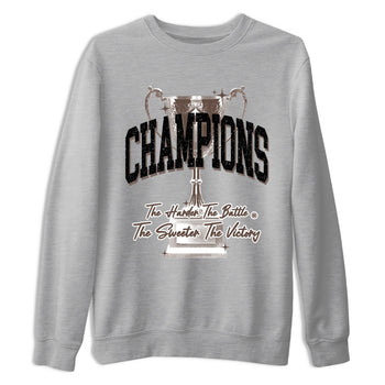Sneaker match tees – Sneaker Tees To Match Air Jordan 4 Cave Stone Shoes – Champions Trophy Tee Heather Grey 2