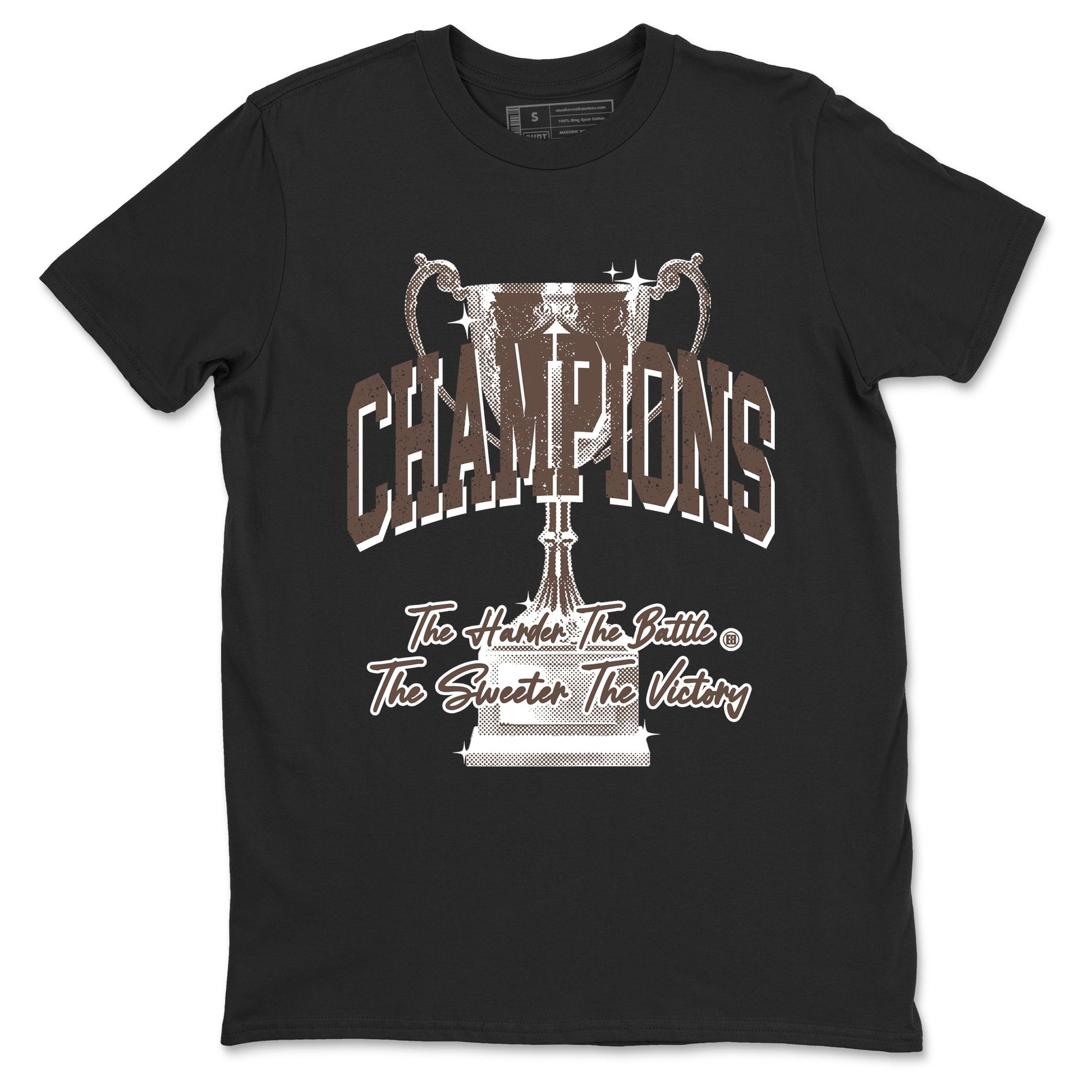 Sneaker match tees – Sneaker Tees To Match Air Jordan 4 Cave Stone Shoes – Champions Trophy Tee Black 2