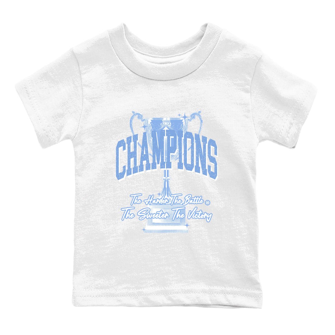 4s Forget Me Not shirts to match jordans Champions Trophy sneaker match tees Air Jordan 4 WMNS Aluminummatch shoes to clothes SNRT Sneaker Tees Youth Baby White 2 tee