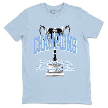 4s Forget Me Not shirts to match jordans Champions Trophy sneaker match tees Air Jordan 4 WMNS Aluminummatch shoes to clothes SNRT Sneaker Tees unisex cotton Light Blue 2 shirts