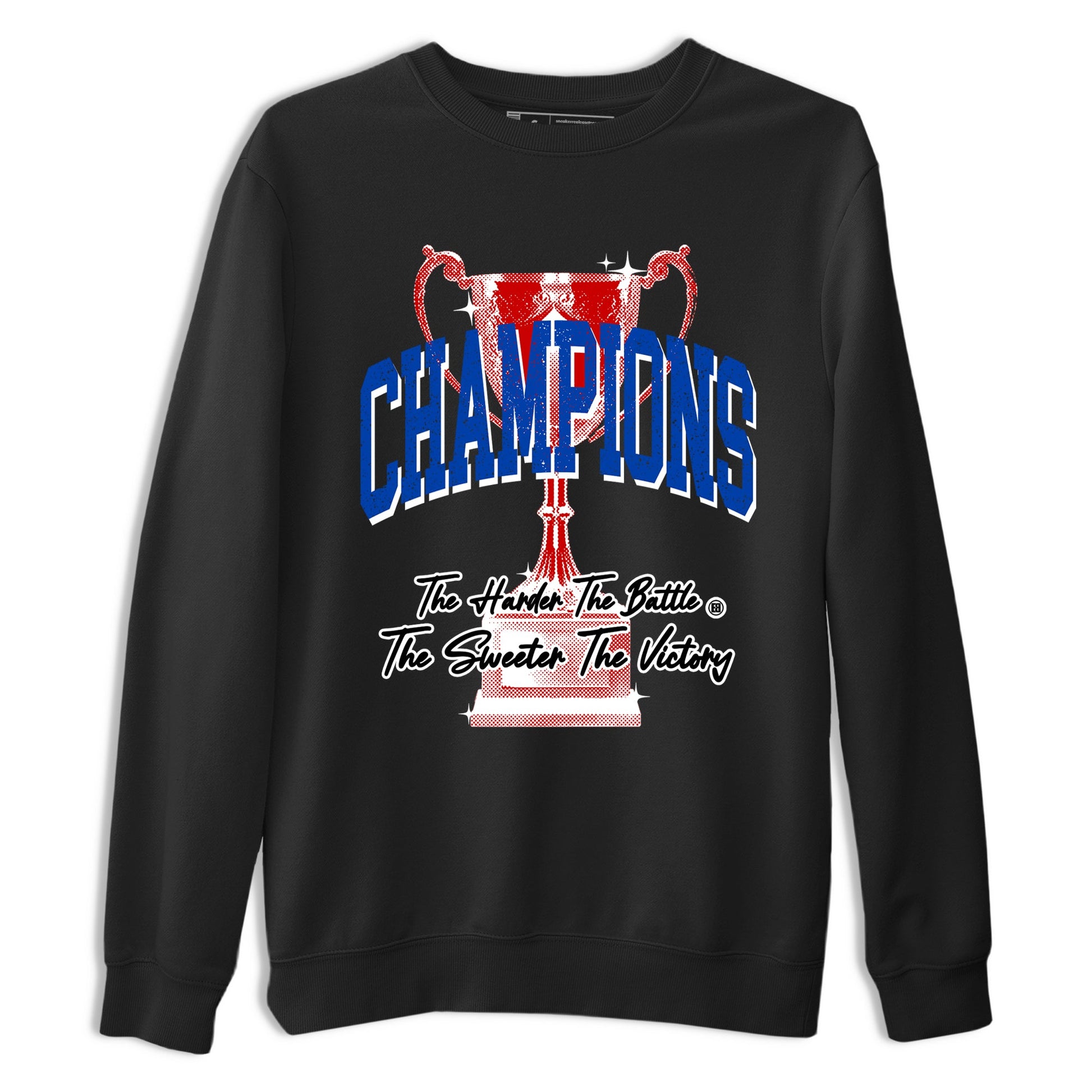 Champions Trophy sneaker match t-shirt styled to complete your fit with the Air Jordan 4 Rare Air sneakers, shown in Black 2.