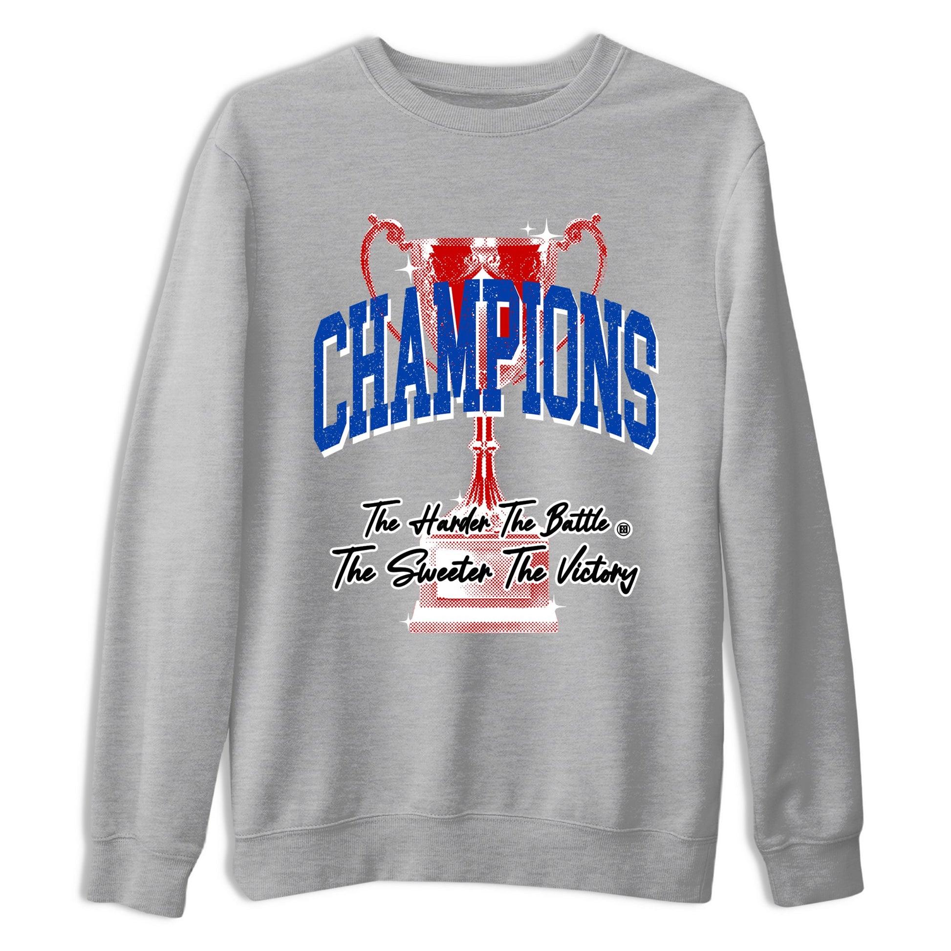 Champions Trophy sneaker match t-shirt styled to complete your fit with the Air Jordan 4 Rare Air sneakers, shown in Heather Grey 2.