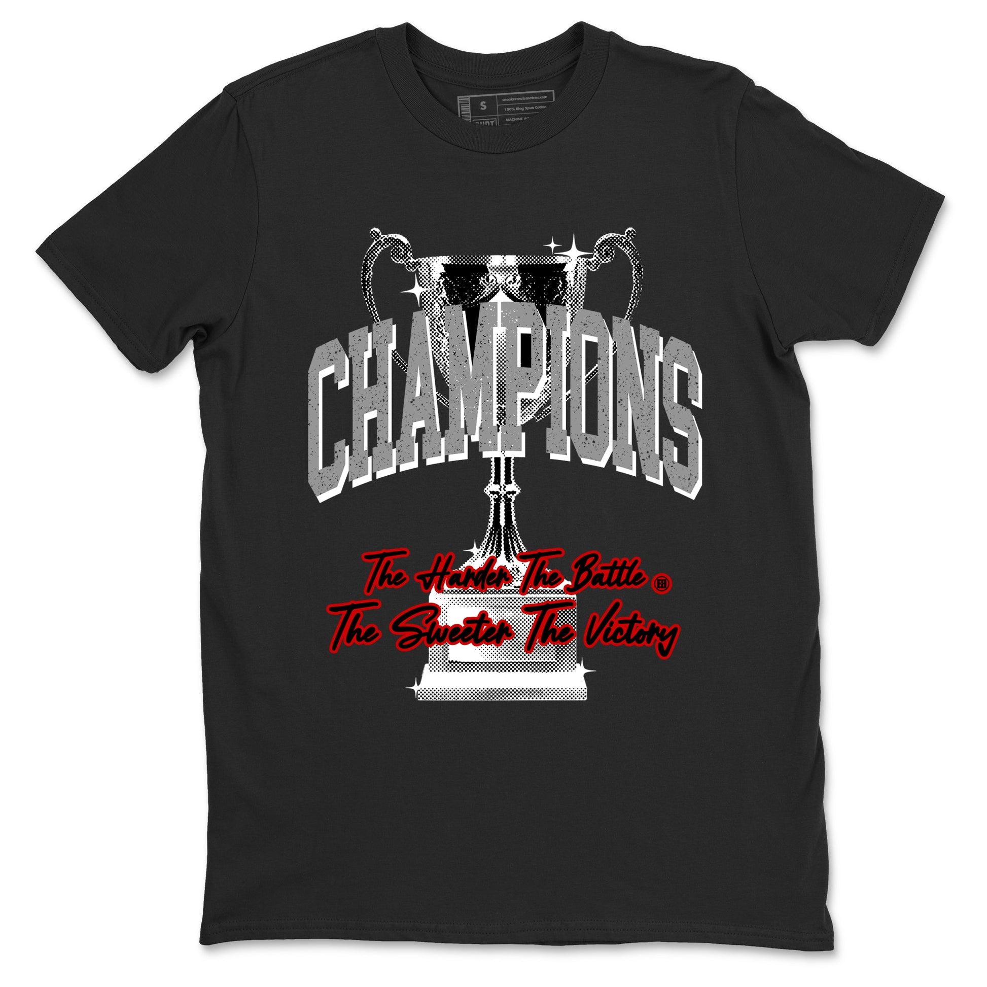 4s White Cement shirts to match jordans Champions Trophy sneaker match tees Air Jordan 4 Retro OG White Cement match shoes to clothes SNRT Sneaker Tees unisex cotton Black 2 shirts