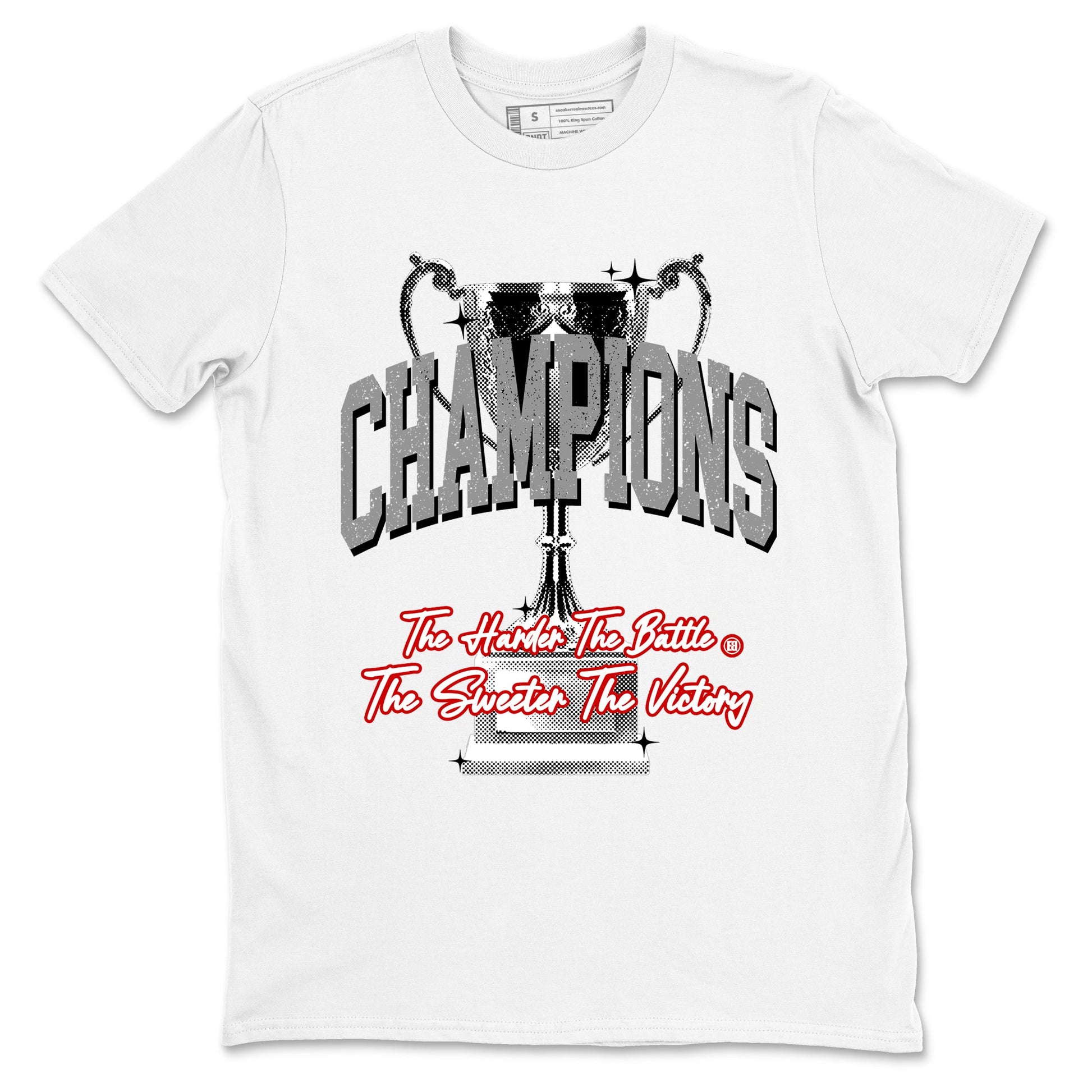 4s White Cement shirts to match jordans Champions Trophy sneaker match tees Air Jordan 4 Retro OG White Cement match shoes to clothes SNRT Sneaker Tees unisex cotton White 2 shirts