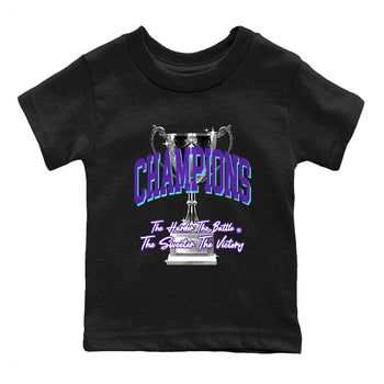 5s Grape shirts to match jordans Champions Trophy sneaker match tees Air Jordan 5 Retro Grape match shoes to clothes SNRT Sneaker Tees Youth Baby Black 2 tee