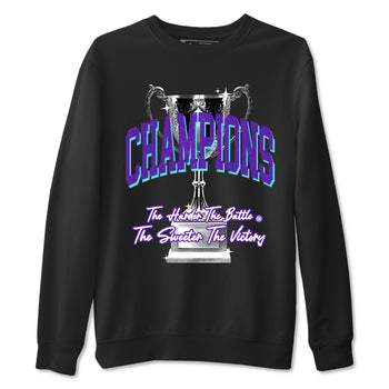 5s Grape shirts to match jordans Champions Trophy sneaker match tees Air Jordan 5 Retro Grape match shoes to clothes SNRT Sneaker Tees unisex cotton Black 2 shirts