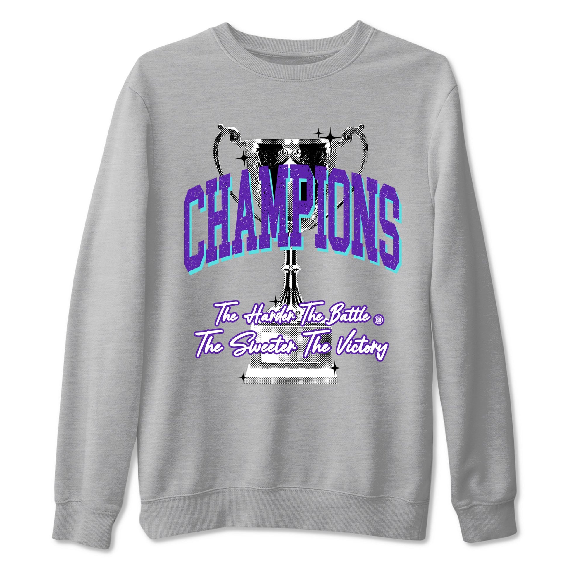 5s Grape shirts to match jordans Champions Trophy sneaker match tees Air Jordan 5 Retro Grape match shoes to clothes SNRT Sneaker Tees unisex cotton Heather Grey 2 shirts