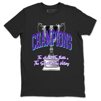 5s Grape shirts to match jordans Champions Trophy sneaker match tees Air Jordan 5 Retro Grape match shoes to clothes SNRT Sneaker Tees unisex cotton Black 2 shirts