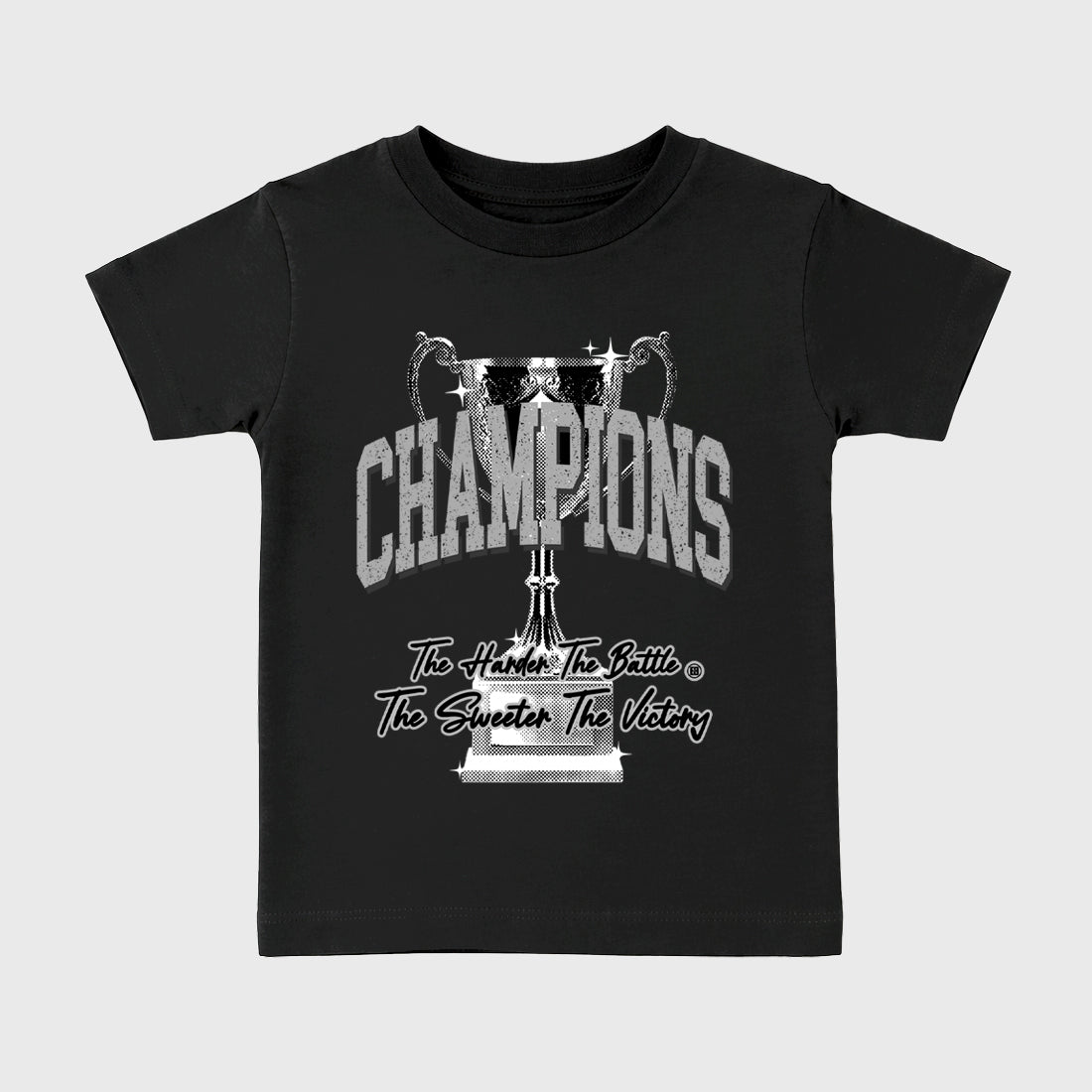 Sneaker match tees – Sneaker Tees To Match Air Jordan 6 Cap and Gown Shoes – Champions Trophy Kids T-Shirt Black 2