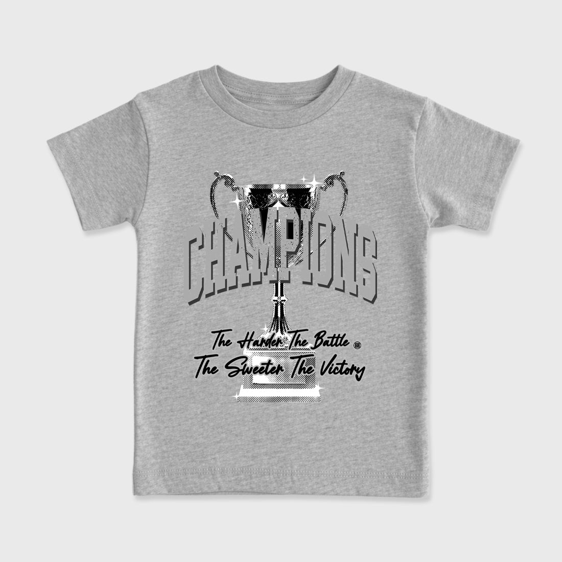 Sneaker match tees – Sneaker Tees To Match Air Jordan 6 Cap and Gown Shoes – Champions Trophy Kids T-Shirt Heather Grey 2