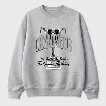 Sneaker match tees – Sneaker Tees To Match Air Jordan 6 Cap and Gown Shoes – Champions Trophy Tee Heather Grey 2