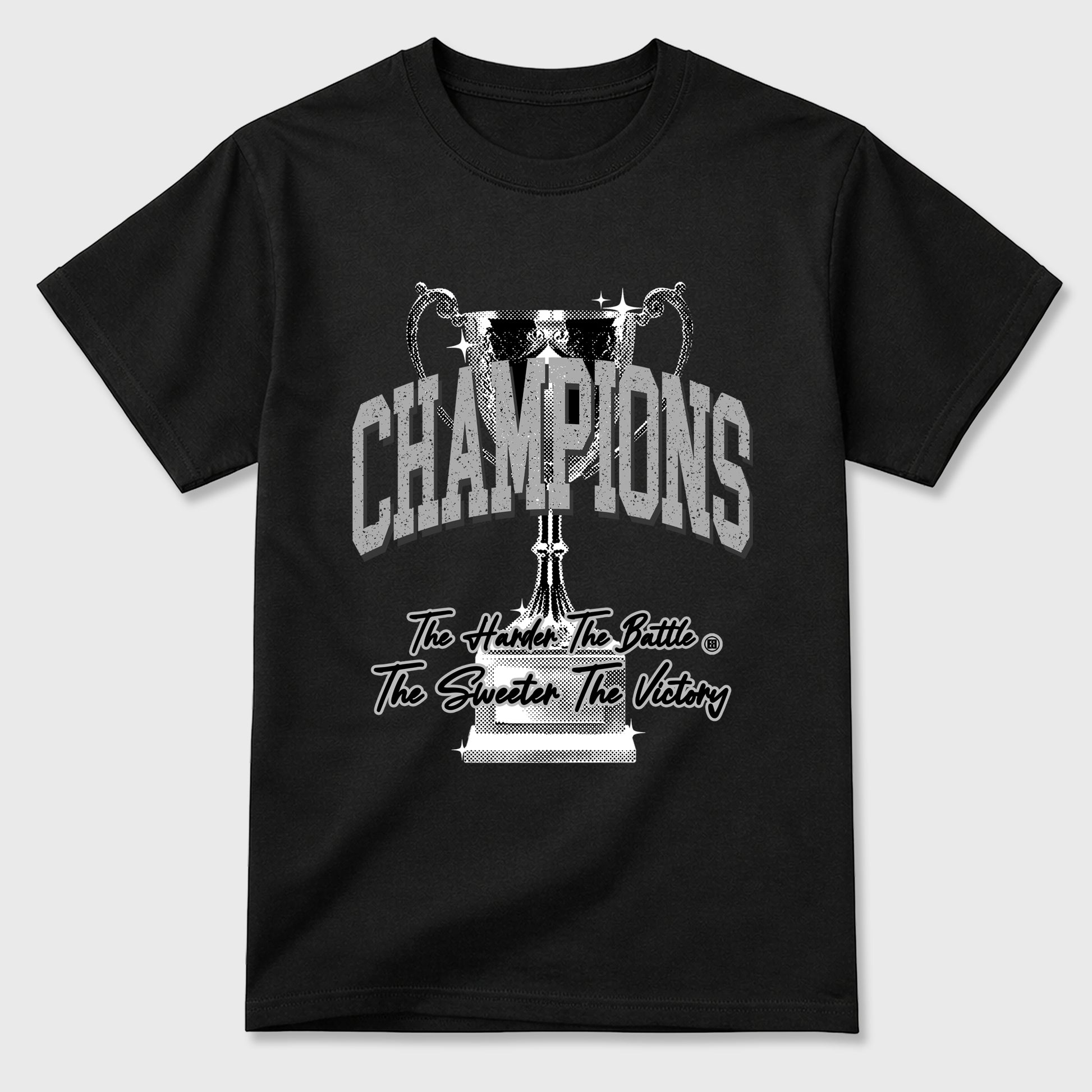 Sneaker match tees – Sneaker Tees To Match Air Jordan 6 Cap and Gown Shoes – Champions Trophy Tee Black 2