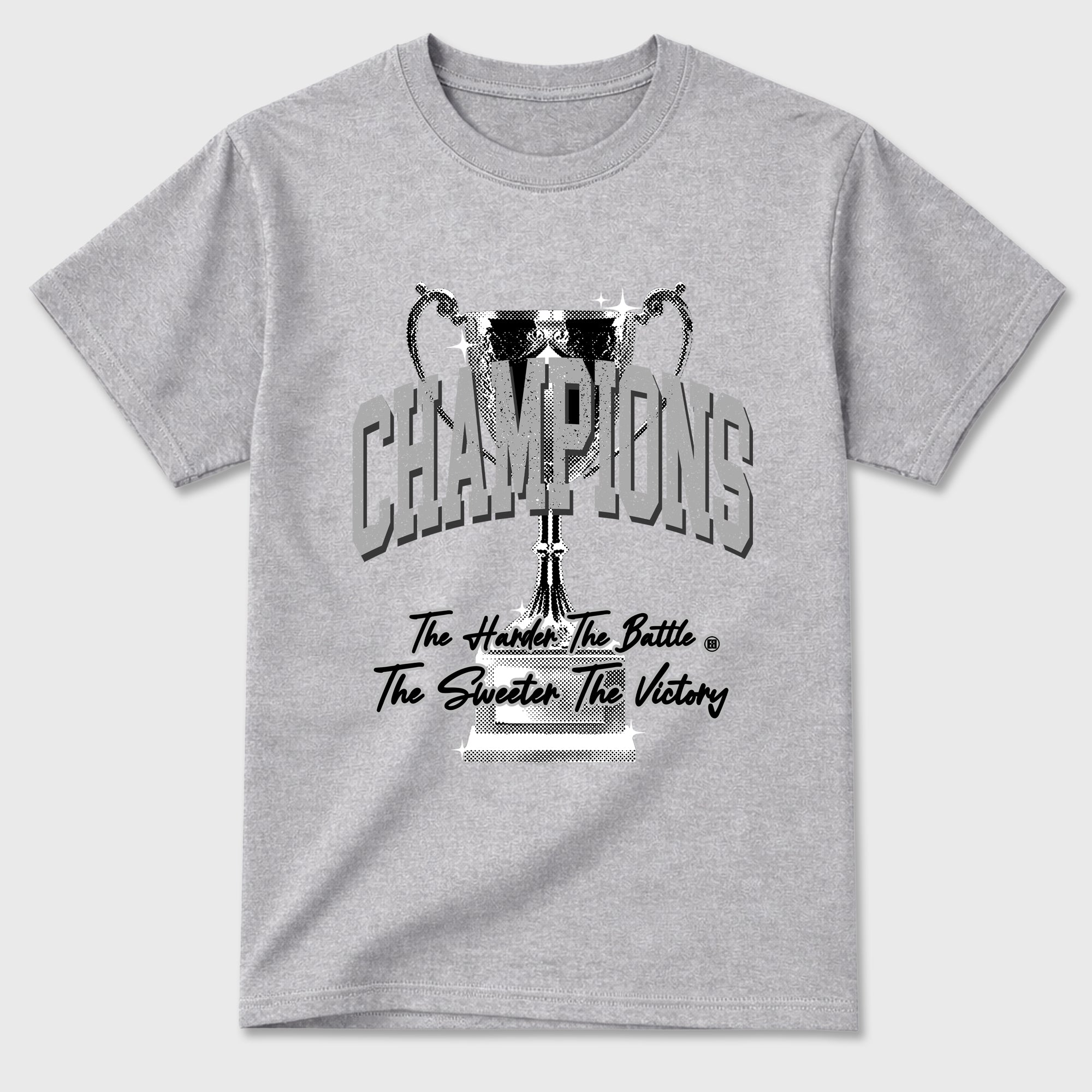 Sneaker match tees – Sneaker Tees To Match Air Jordan 6 Cap and Gown Shoes – Champions Trophy Tee Heather Grey 2