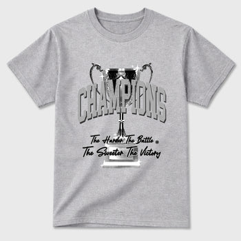 Sneaker match tees – Sneaker Tees To Match Air Jordan 6 Cap and Gown Shoes – Champions Trophy Tee Heather Grey 2