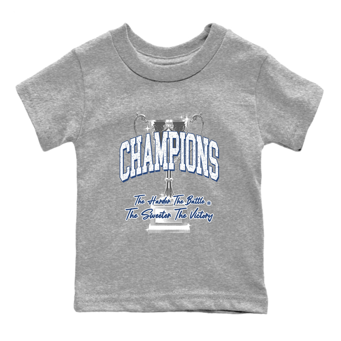 Sneaker match tees – Sneaker Tees To Match Air Jordan 9 Flint Grey Shoes – Champions Trophy Kids T-Shirt Heather Grey 2