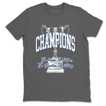 Sneaker match tees – Sneaker Tees To Match Air Jordan 9 Flint Grey Shoes – Champions Trophy Tee Cool Grey 2