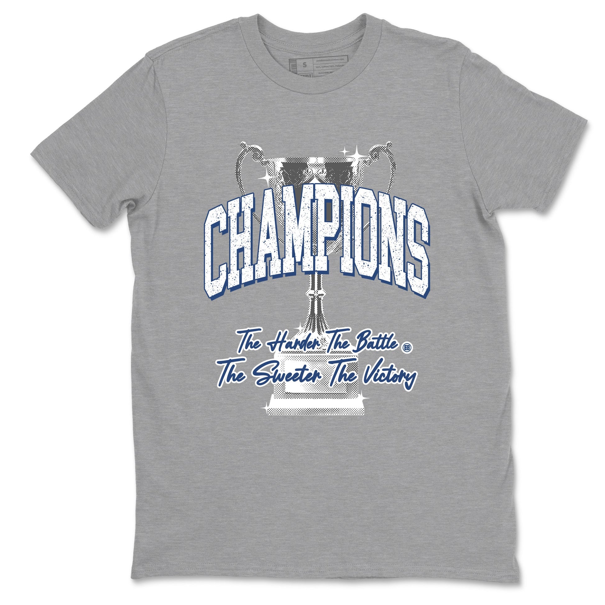 Sneaker match tees – Sneaker Tees To Match Air Jordan 9 Flint Grey Shoes – Champions Trophy Tee Heather Grey 2