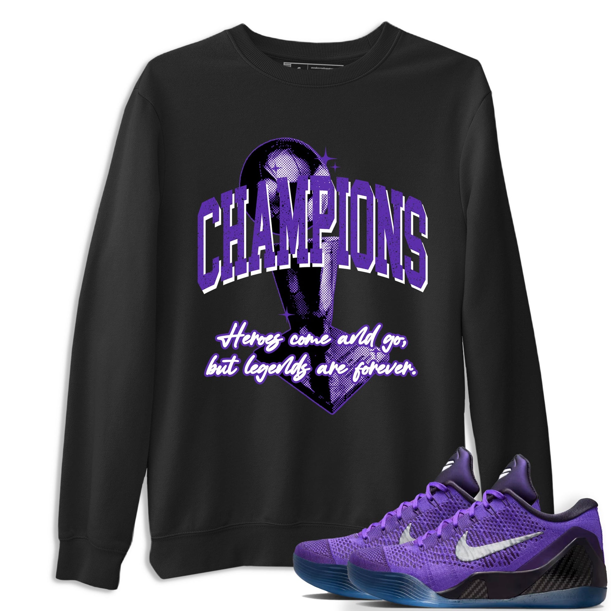 Sneaker Threads – Sneaker Tees To Match Nike KB 9 Hyper Grape – Champions Trophy Graphic Tee Black 1. Perfect for Jordan releases 2025 colorways. Perfect for purple basketball sneaker releases and legacy-inspired colorways for 2025 hoopers.