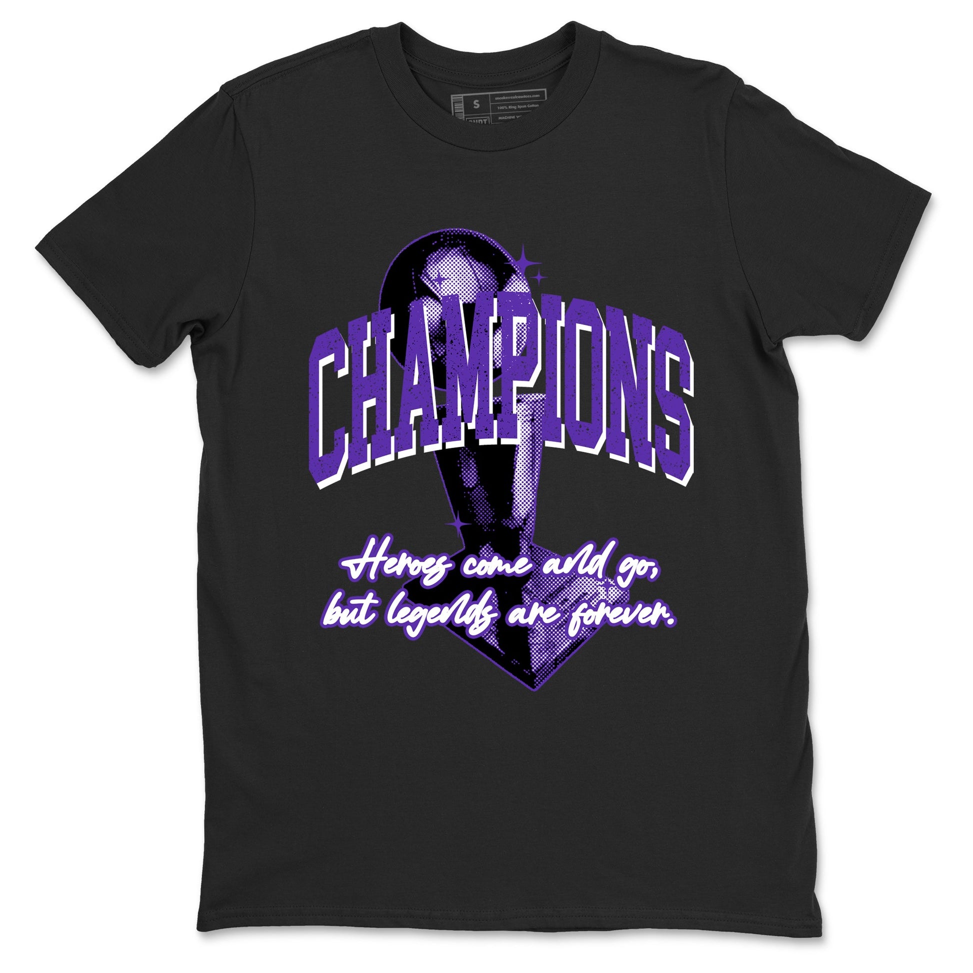 Sneaker Threads – Sneaker Tees To Match Nike KB 9 Hyper Grape – Champions Trophy Graphic Tee Black 2. Perfect for Jordan releases 2025 colorways. Perfect for purple basketball sneaker releases and legacy-inspired colorways for 2025 hoopers.