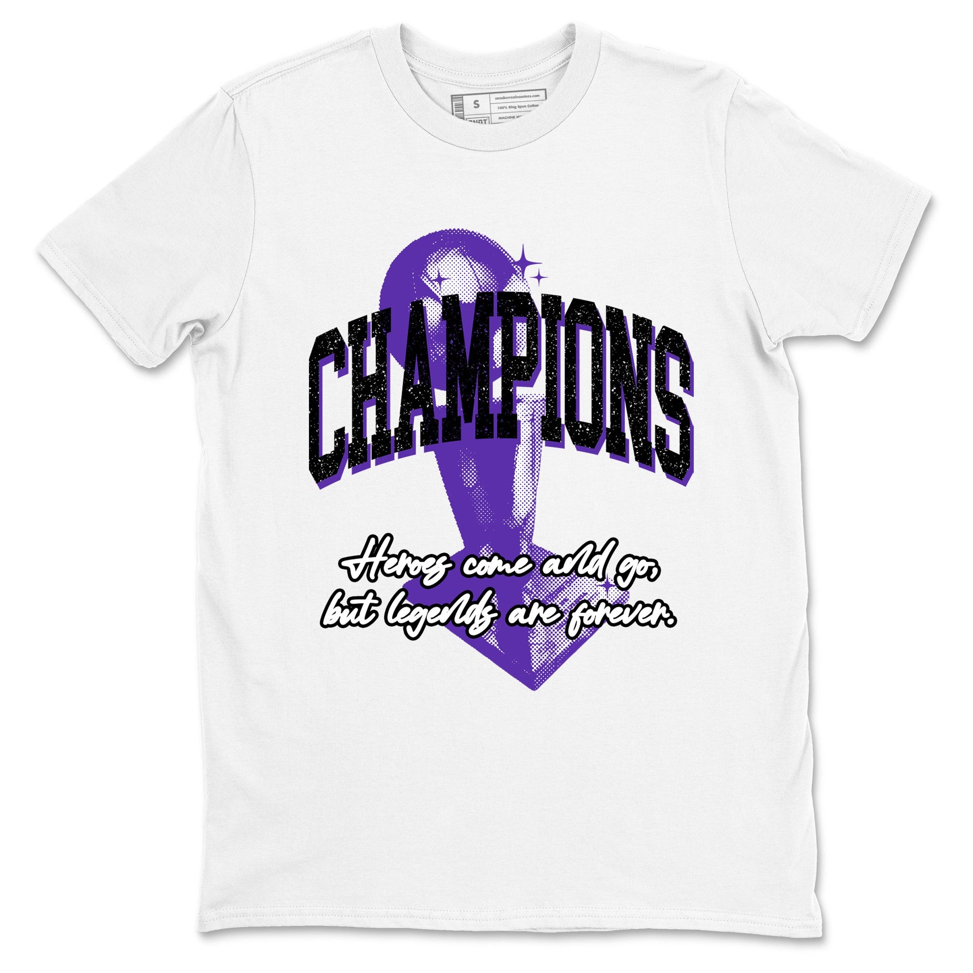 Sneaker Threads – Sneaker Tees To Match Nike KB 9 Hyper Grape – Champions Trophy Graphic Tee White 2. Perfect for Jordan releases 2025 colorways. Perfect for purple basketball sneaker releases and legacy-inspired colorways for 2025 hoopers.