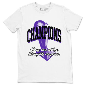 Sneaker Threads – Sneaker Tees To Match Nike KB 9 Hyper Grape – Champions Trophy Graphic Tee White 2. Perfect for Jordan releases 2025 colorways. Perfect for purple basketball sneaker releases and legacy-inspired colorways for 2025 hoopers.