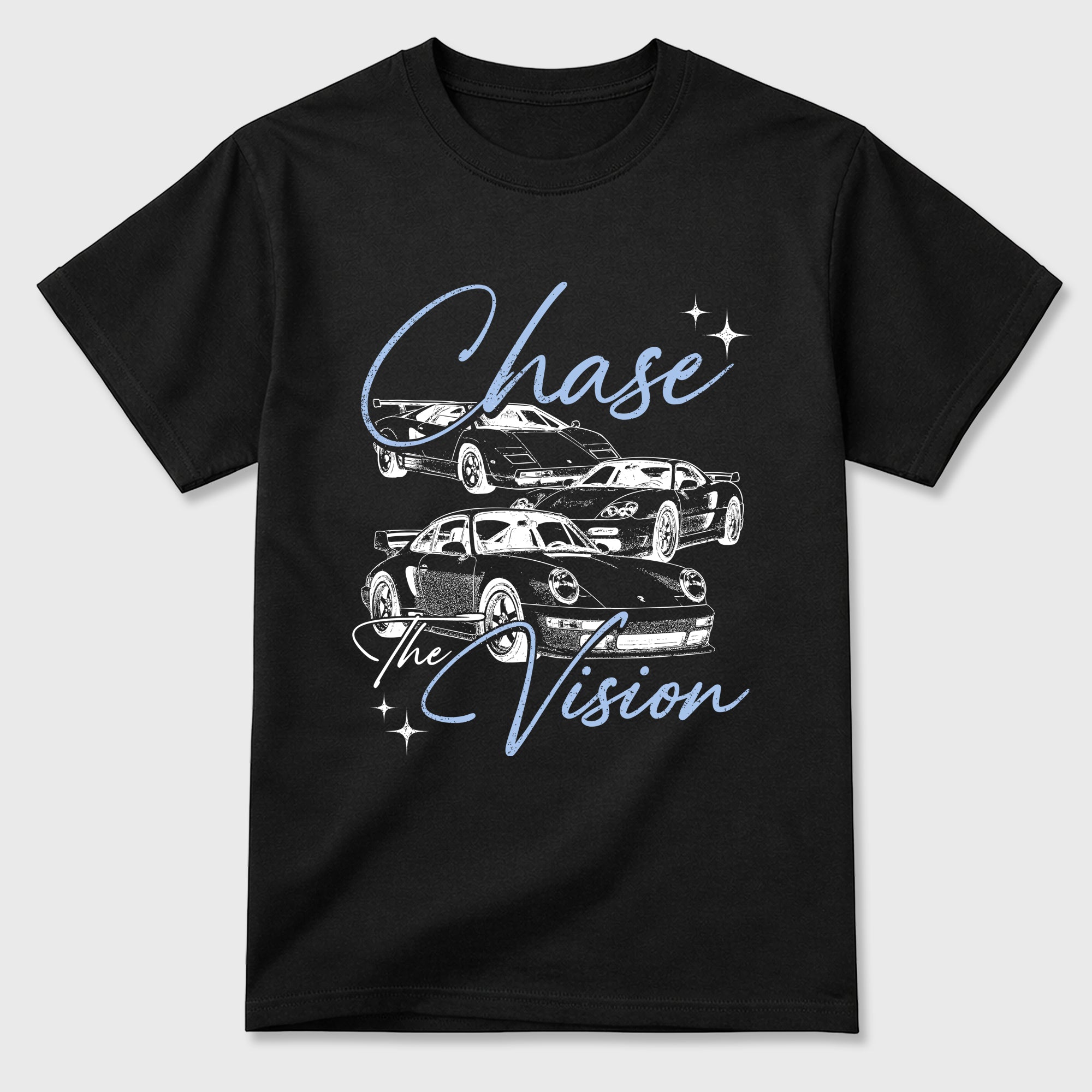 Chase The Vision Graphic T-Shirt featuring original streetwear artwork designed to match the Air Jordan 6 Black and White. Black 2 Graphic T-Shirt.