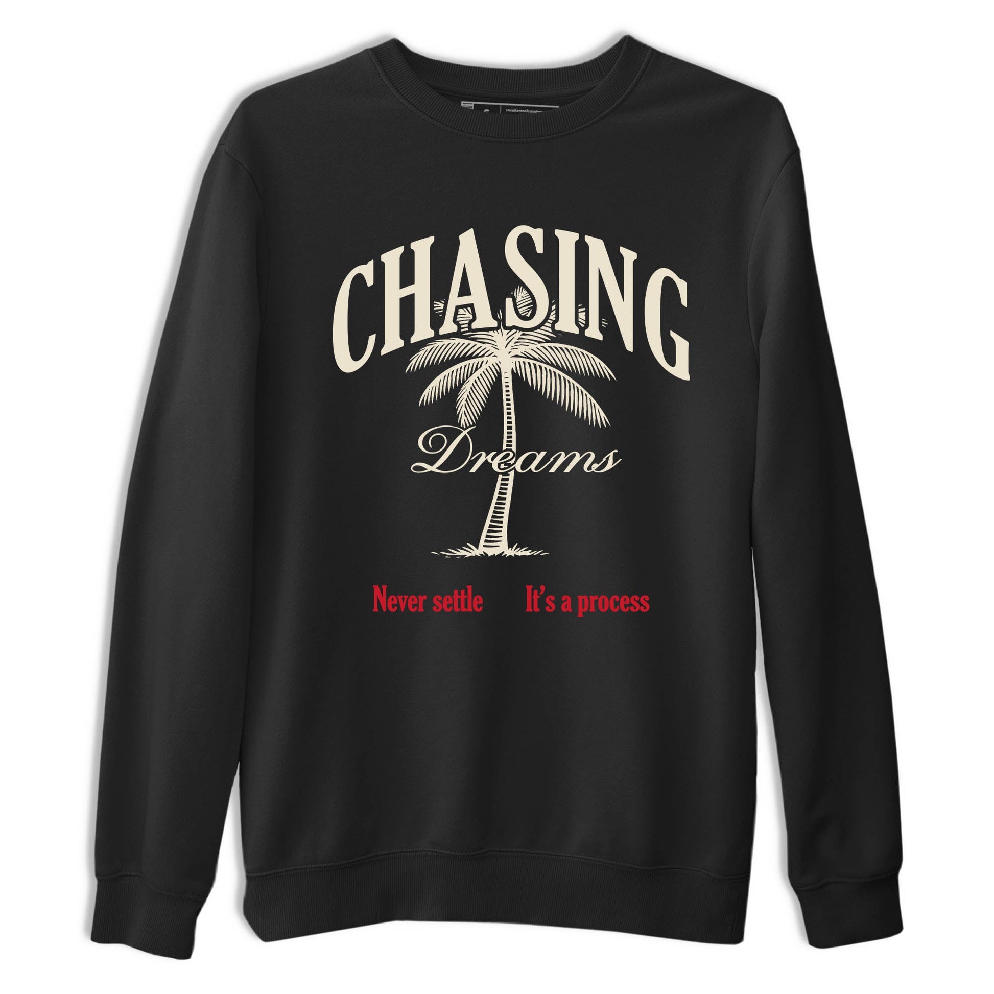 Sneaker Threads – Sneaker Tees To Match Air Foamposite One Pearl – Chasing Dreams Graphic Tee Black 2. Perfect for Jordan releases 2025 colorways.
