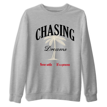 Sneaker Threads – Sneaker Tees To Match Air Foamposite One Pearl – Chasing Dreams Graphic Tee Heather Grey 2. Perfect for Jordan releases 2025 colorways.