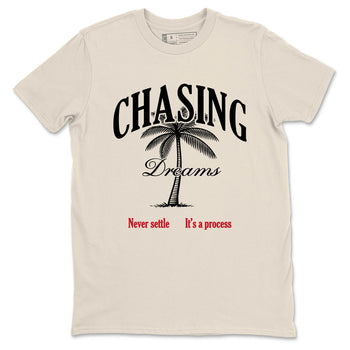 Sneaker Threads – Sneaker Tees To Match Air Foamposite One Pearl – Chasing Dreams Graphic Tee Natural 2. Perfect for Jordan releases 2025 colorways.