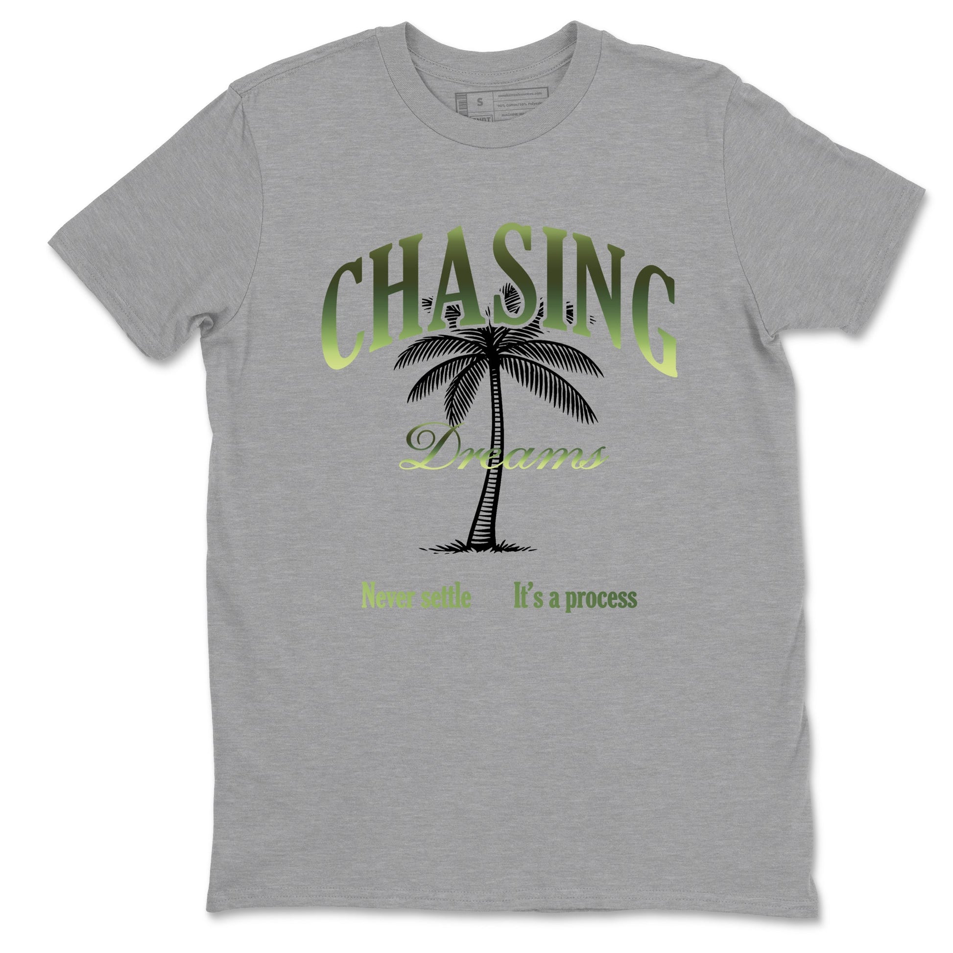 Best Christmas gifts for sneakerheads - Sneaker Tees To Match Air Foamposite One Pine Green Sneakers – Chasing Dreams Tee Heather Grey 2