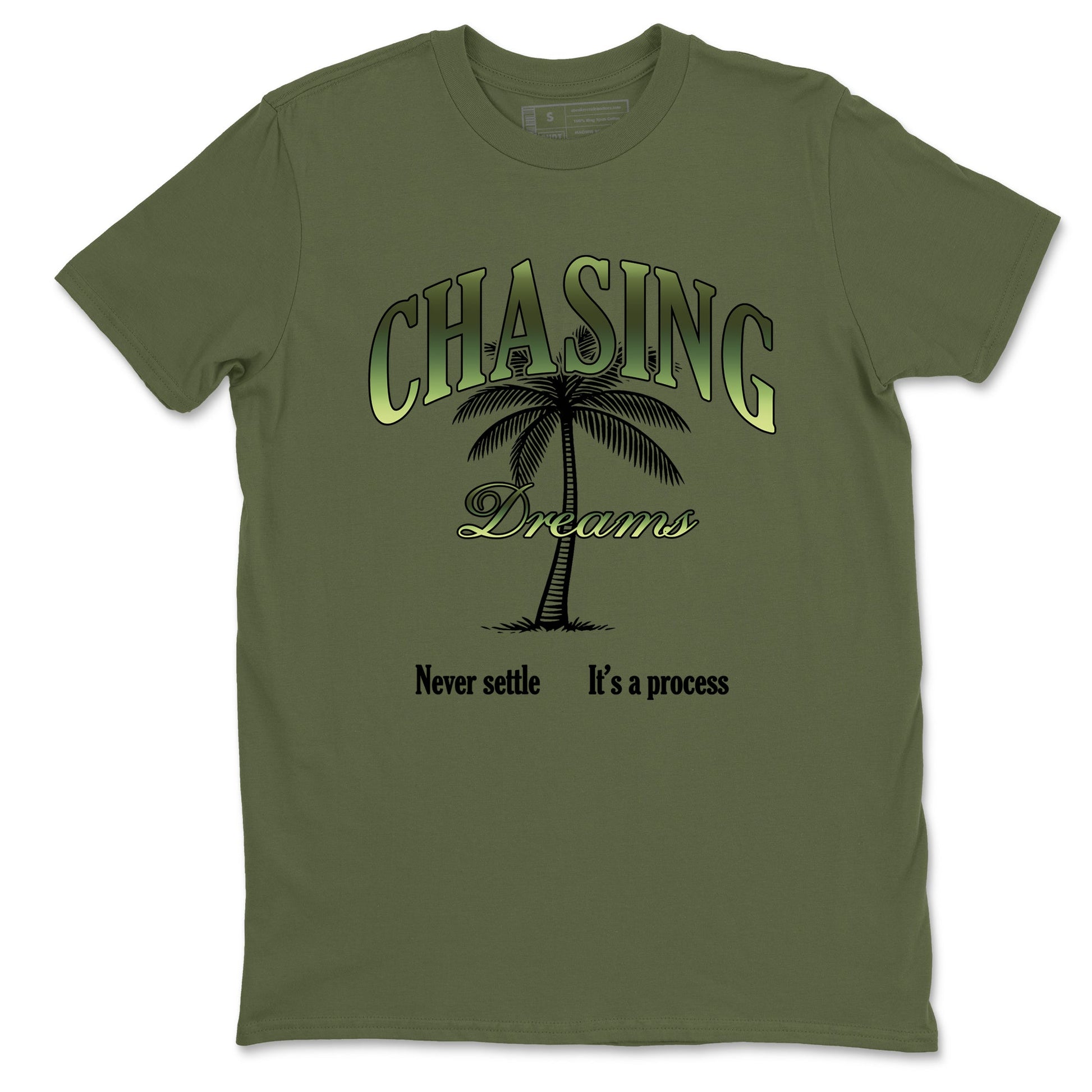 Best Christmas gifts for sneakerheads - Sneaker Tees To Match Air Foamposite One Pine Green Sneakers – Chasing Dreams Tee Military Green 2