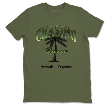 Best Christmas gifts for sneakerheads - Sneaker Tees To Match Air Foamposite One Pine Green Sneakers – Chasing Dreams Tee Military Green 2