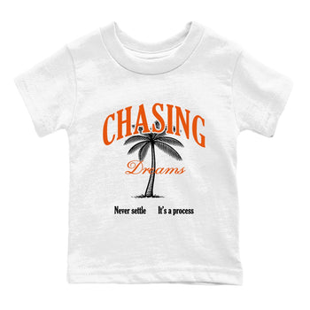 Sneaker match tees – Sneaker Tees To Match Air Jordan 1 Shattered Backboard Shoes – Chasing Dreams Kids T-Shirt White 2