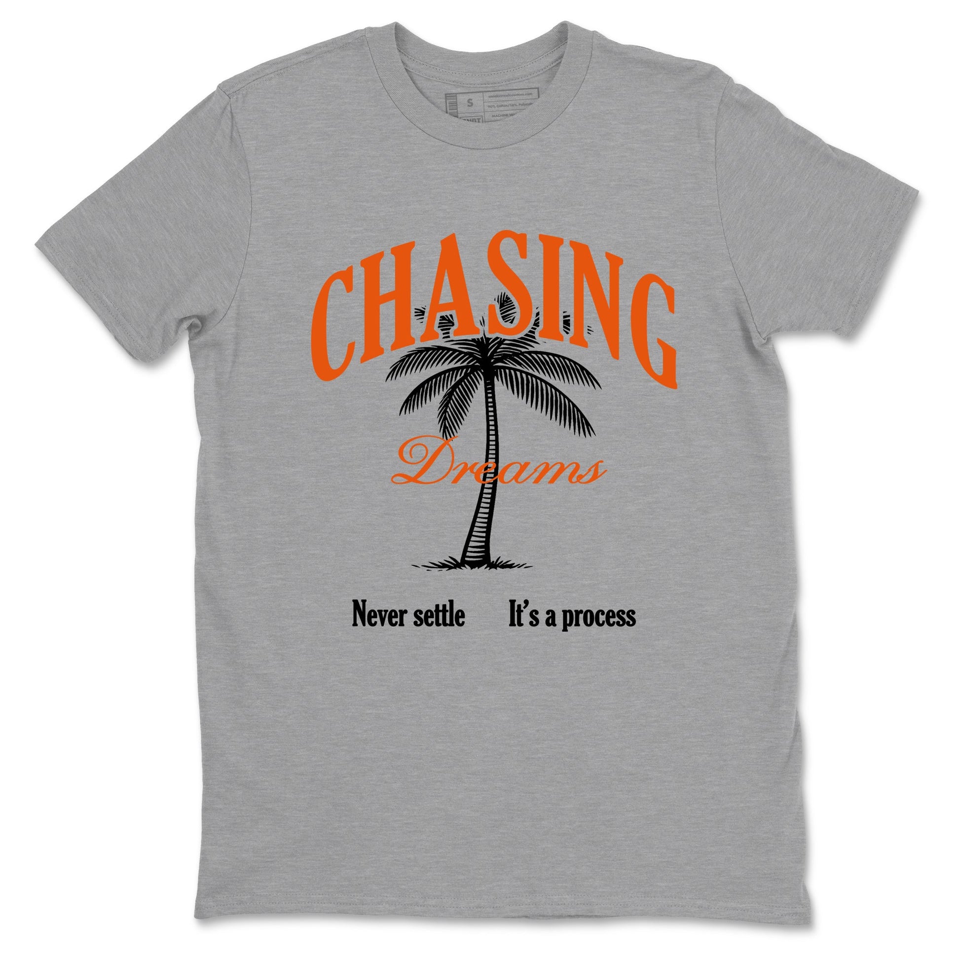 Sneaker match tees – Sneaker Tees To Match Air Jordan 1 Shattered Backboard Shoes – Chasing Dreams Tee Heather Grey 2