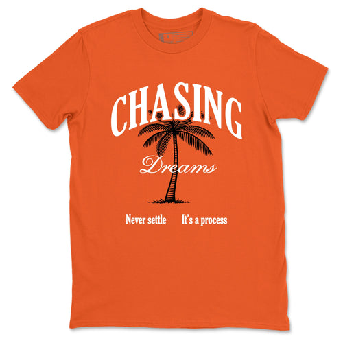 Sneaker match tees – Sneaker Tees To Match Air Jordan 1 Shattered Backboard Shoes – Chasing Dreams Tee Orange 2
