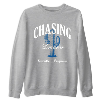 Sneaker Threads – Sneaker Threads To Match Air Jordan 1 Travis Scott Fragment Shoes – Chasing Dreams Tee Heather Grey 2