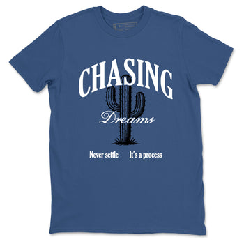 Sneaker Threads – Sneaker Threads To Match Air Jordan 1 Travis Scott Fragment Shoes – Chasing Dreams Tee Denim Blue 2