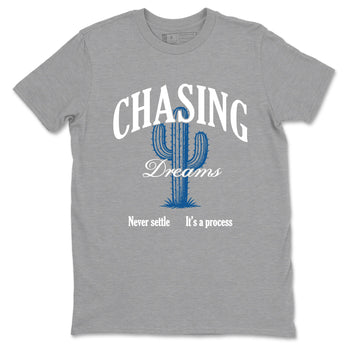 Sneaker Threads – Sneaker Threads To Match Air Jordan 1 Travis Scott Fragment Shoes – Chasing Dreams Tee Heather Grey 2