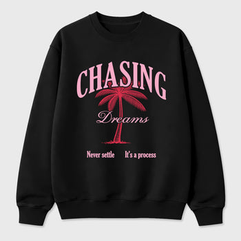 Perfect Sneakerhead Fashion Outfits – Sneaker Tees To Match Air Jordan 1 Low OG x Travis Scott Tropical Pink Shoes – Chasing Dreams Graphic Tee Black 2