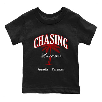 Air Jordan 11 Low Bred sneaker match tee Chasing Dreams sneaker match tees Air Jordan 11 Bred best t-shirts to match jordans SNRT Sneaker Tees Youth Baby Black 2 tee