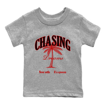Air Jordan 11 Low Bred sneaker match tee Chasing Dreams sneaker match tees Air Jordan 11 Bred best t-shirts to match jordans SNRT Sneaker Tees Youth Baby Heather Grey 2 tee