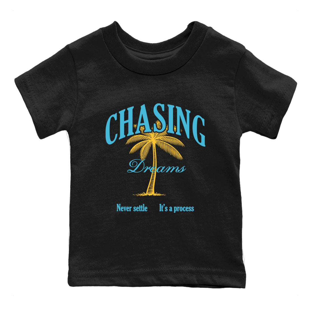 Sneaker match tees – Sneaker Tees To Match Air Jordan 11 Gamma Shoes – Chasing Dreams Kids T-Shirt Black 2