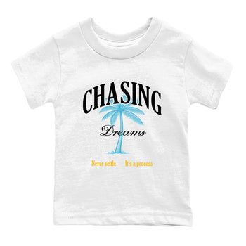 Sneaker match tees – Sneaker Tees To Match Air Jordan 11 Gamma Shoes – Chasing Dreams Kids T-Shirt White 2