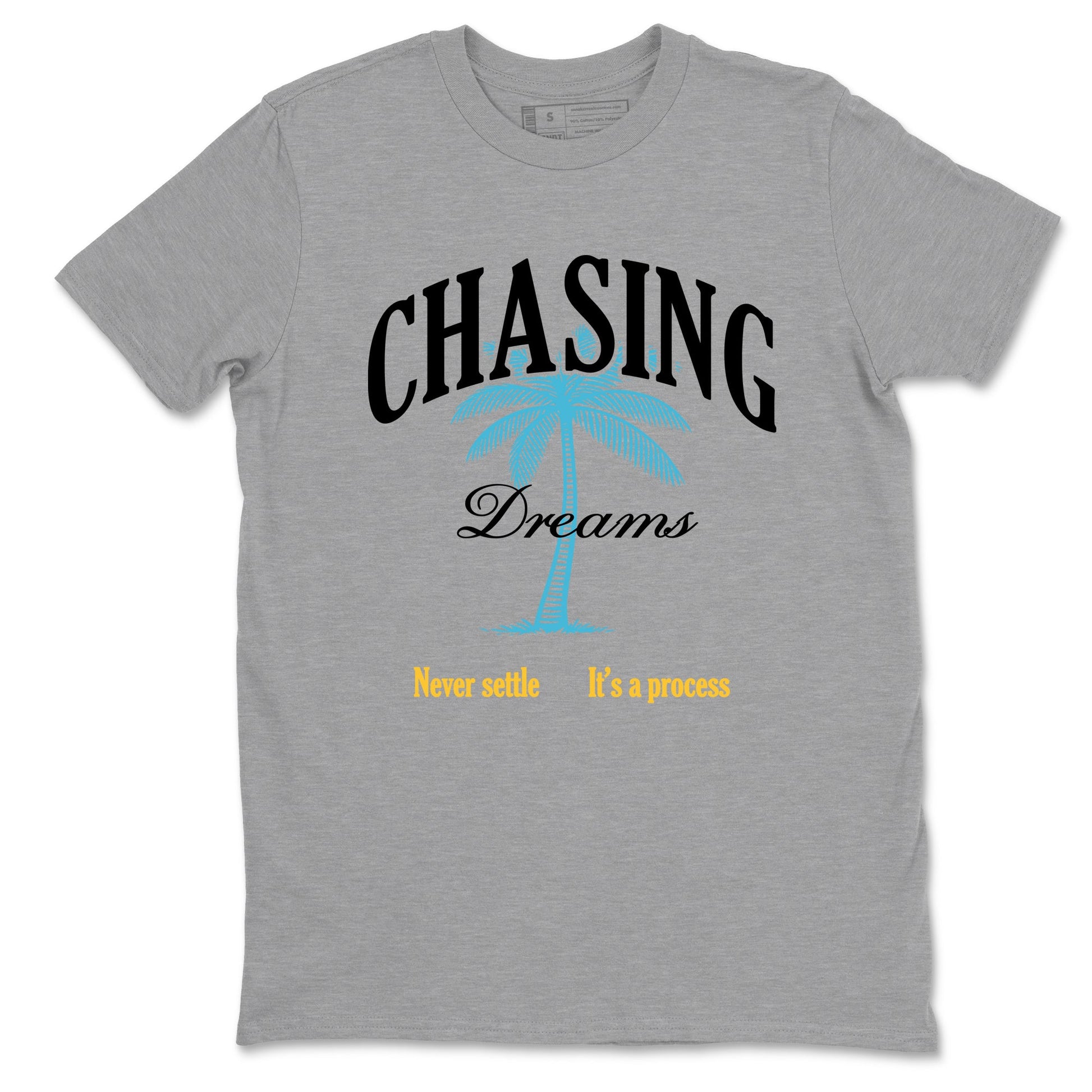 Sneaker match tees – Sneaker Tees To Match Air Jordan 11 Gamma Shoes – Chasing Dreams Tee Heather Grey 2