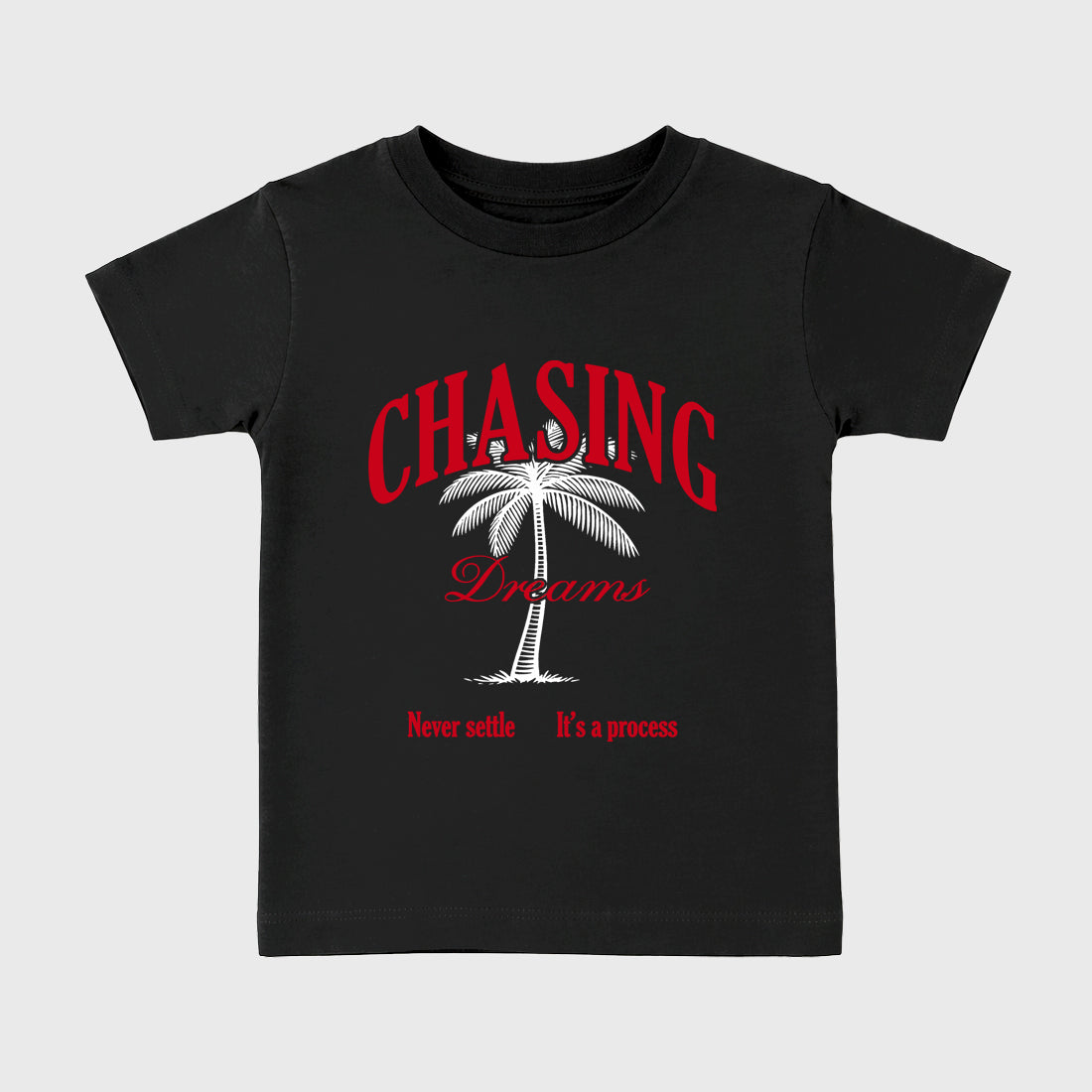 Sneaker match tees – Sneaker Tees To Match Air Jordan 13 University Red Shoes – Chasing Dreams Kids T-Shirt Black 2