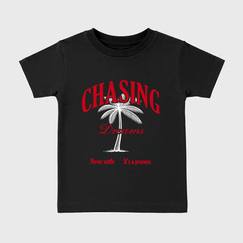 Sneaker match tees – Sneaker Tees To Match Air Jordan 13 University Red Shoes – Chasing Dreams Kids T-Shirt Black 2